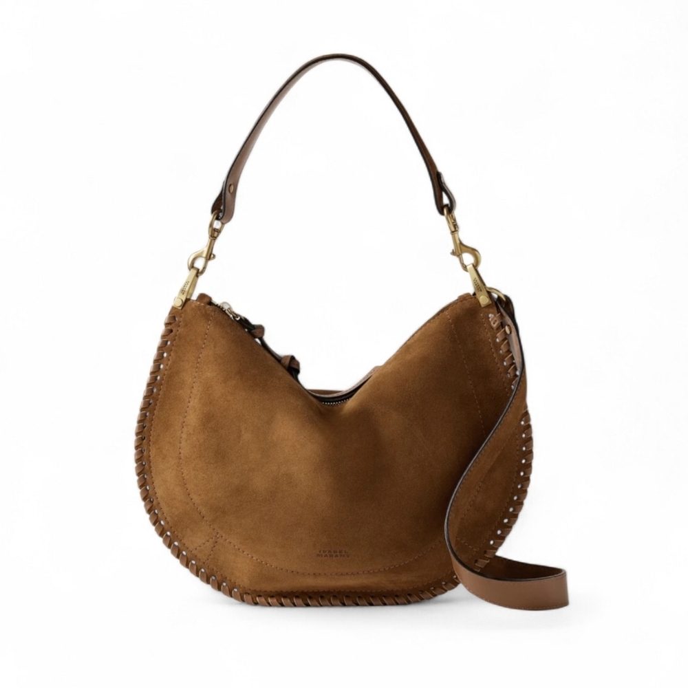 Isabel Marant Leather Brown Bag Elegant Tan Crossbody Purse - Picture 2 of 16